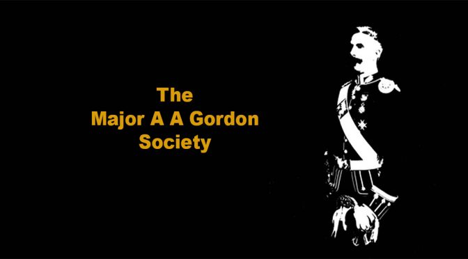 Major A A Gordon Gordon Society