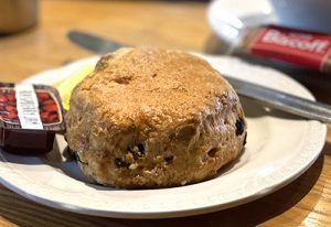 A scone at Ardnamurchan lighthouse