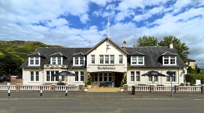 External view of the Kirkhouse Inn, Strathblane