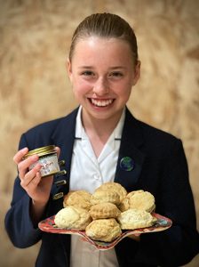 Lola with her scones