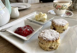 Cream tea at Frieda's Tearoom