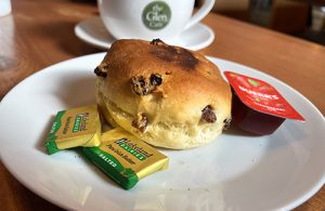 A scone at the Glen Café