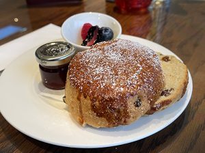 A scone at Lochgreen House Hotel