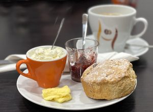 A scone at Henry's Global HQ