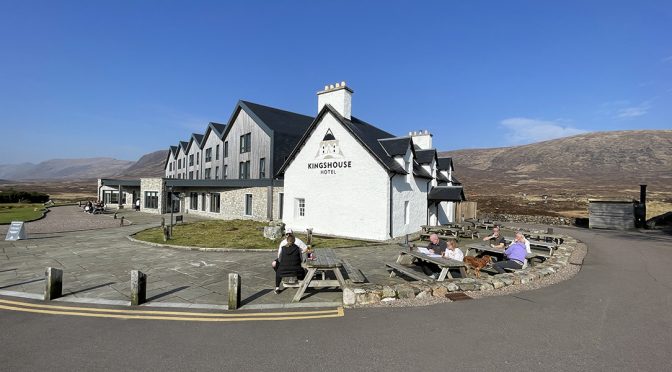 External view of the Kingshouse Hotel, Glencoe