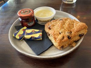 A scone at the Kingshouse Hotel, Glencoe