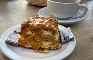 A scone at the Old Pier Cafe, Lamlash